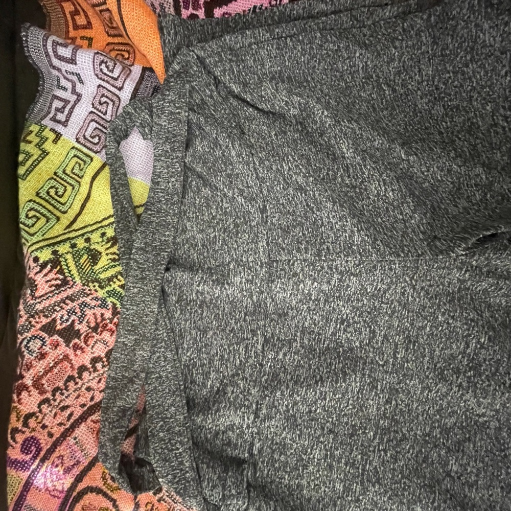 SHEIN gray tights. Cross back. Medium